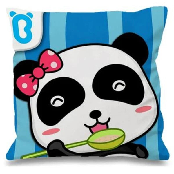 Cushion Cover Baby Bus for Sofa Home Decor Pillowcase Short Plush Bed