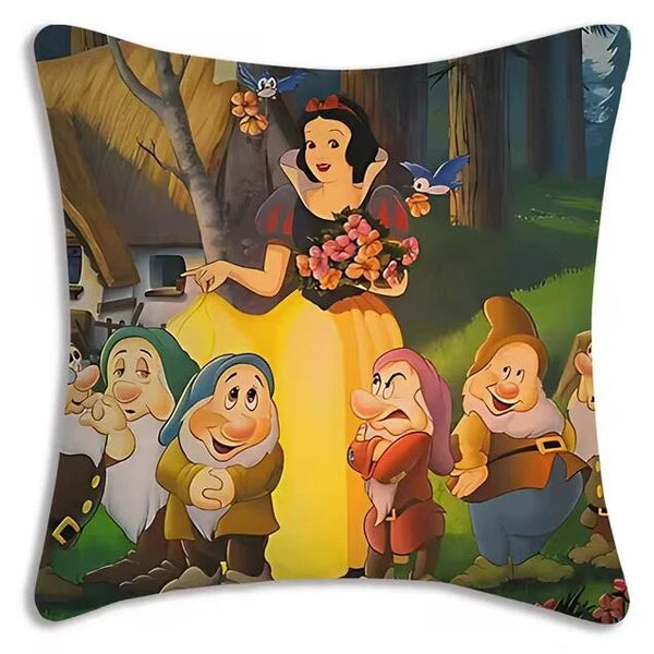 Anime princess Pillow Cover Sofa Decor Home Print Short Plush Cute Cushion Cover