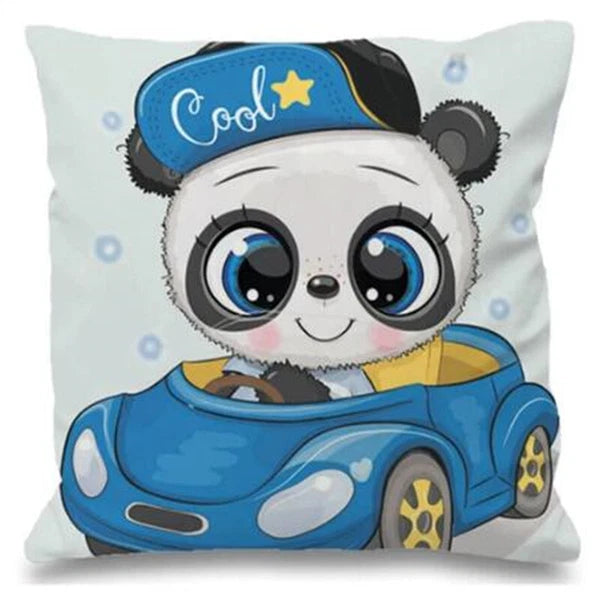 Baby Bus for Sofa Cushions Covers Home Decor Pillowcase Short Plush Bed