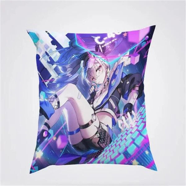 Anime Cartoon Honkai Star Rail Print Cushion Cover Sofa Home Decor Pillowcase