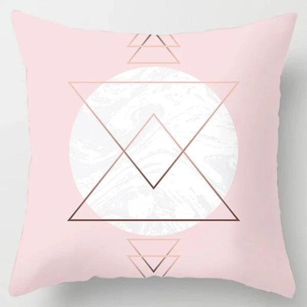 45x45cm Pink Printed Pillowcase Decoration Sofa Cushion Cover Bed  Home  Car