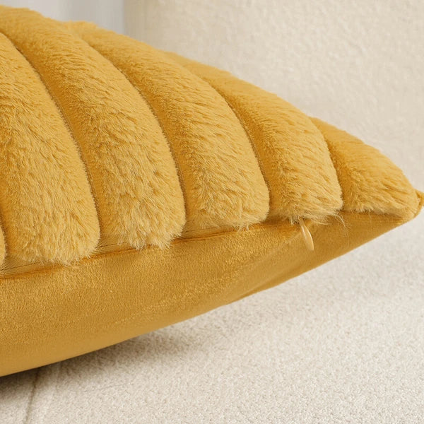 16" 18" 20" 22" 24" Plush Velvet Cushion Cover Sofa Bed Soft Plain Pillow Case