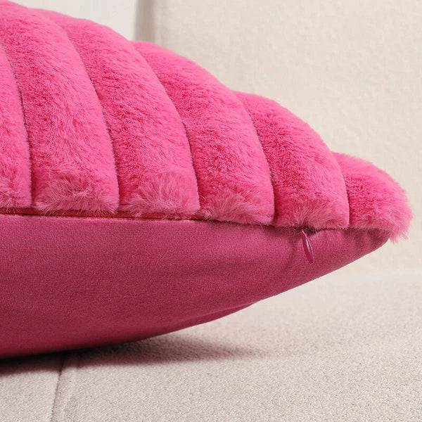 16" 18" 20" 22" 24" Plush Velvet Cushion Cover Sofa Bed Soft Plain Pillow Case