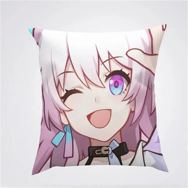 Anime Cartoon Honkai Star Rail Print Cushion Cover Sofa Home Decor Pillowcase
