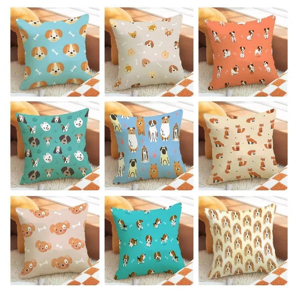 Cartoon Dog Pillowcases for Pillows Cushion Cover Pillowcase Car Sofa Fall Decor