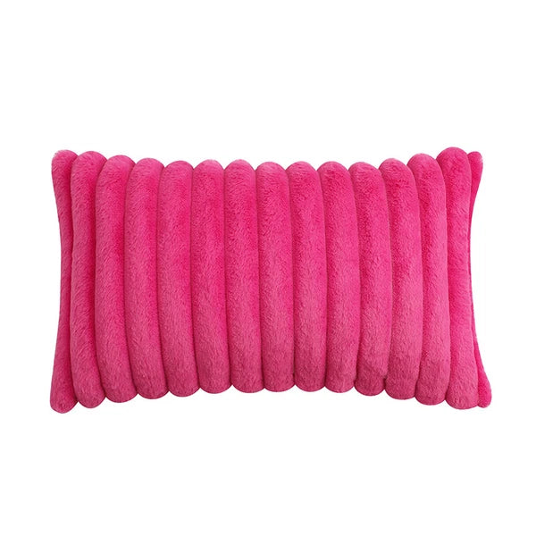 16" 18" 20" 22" 24" Plush Velvet Cushion Cover Sofa Bed Soft Plain Pillow Case
