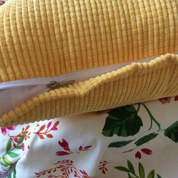 2X Large Plain Corduroy Cushion Covers Durable Fabric Pillow Cases Sofa Bed New