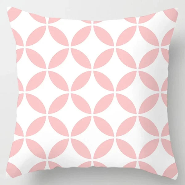 45x45cm Pink Printed Pillowcase Decoration Sofa Cushion Cover Bed  Home  Car