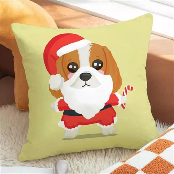 Cartoon Dog Pillowcases for Cushion Cover Car Decoration Sofa Cushion Fall Decor