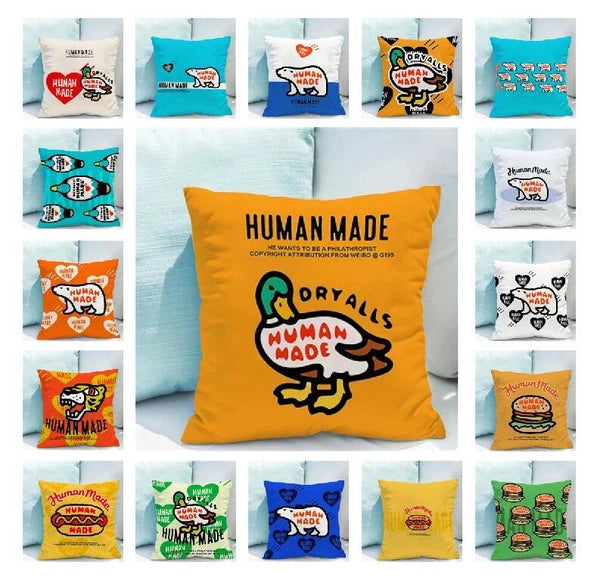 Bed Pillowcases Cushion Human Mades Car Sofa Pillow Cover Print Home Decor