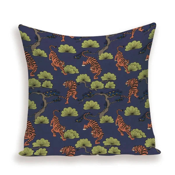 Animal Style Tiger Cushion Case Autumn Jungle Pillowcase Sofa Bed Cushions Cover