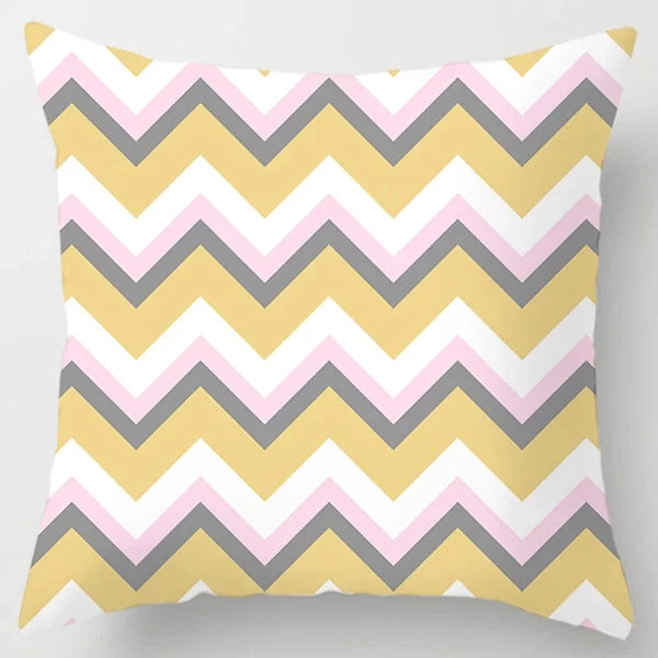 45x45cm Pink Printed Pillowcase Decoration Sofa Cushion Cover Bed  Home  Car