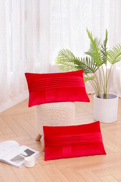 2 Pack Throw Pillow Covers  Sofa Decor Cushion Cases Velvet Premium Cushion