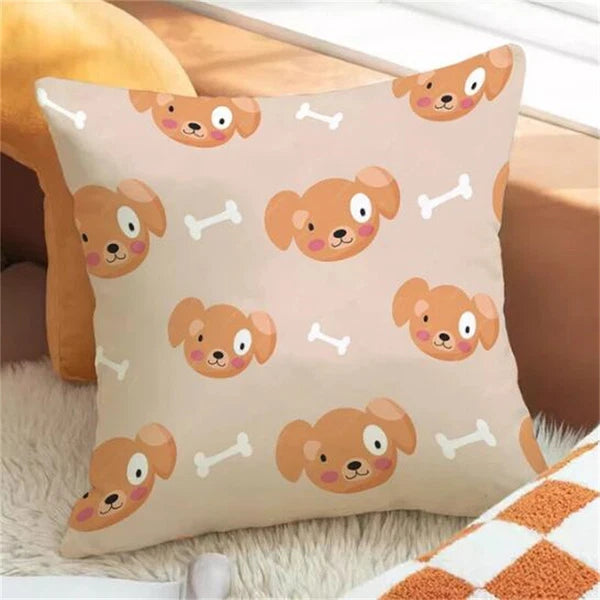 Cartoon Dog Pillowcases for Pillows Cushion Cover Pillowcase Car Sofa Fall Decor