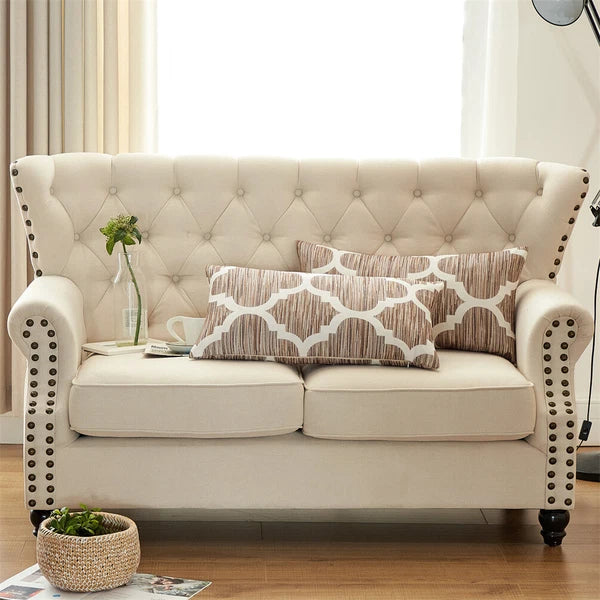 2 x Decorative Honor Throw Pillow Covers for Couch Bed Sofa Simple Pillow Cases