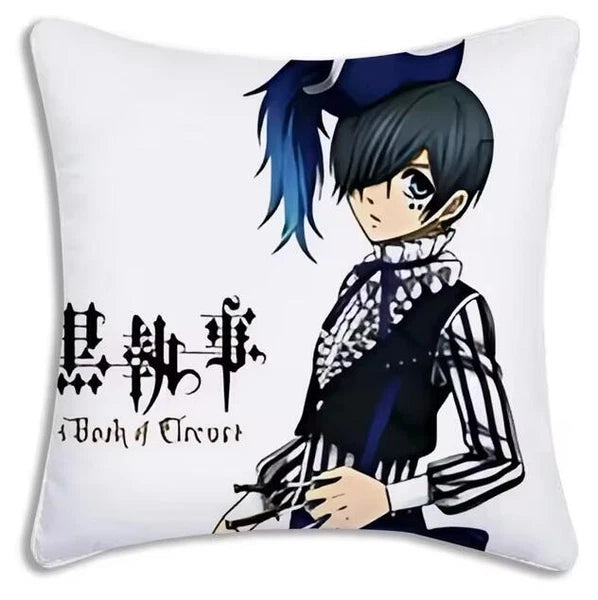 Cartoon Anime Manga Butler Pillow Covers Sofa Decor Home Printing Cushion Cover