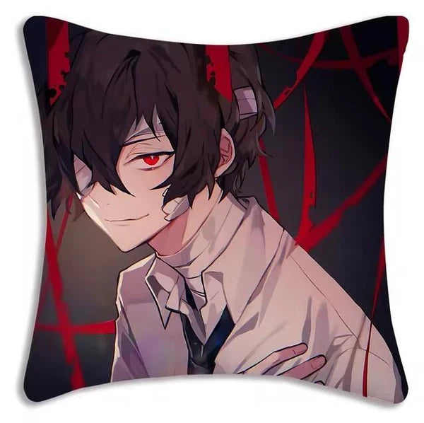 Bungou Stray Dogs Pillow Covers Sofa Decorative Home Printing Cute Cushion Cover