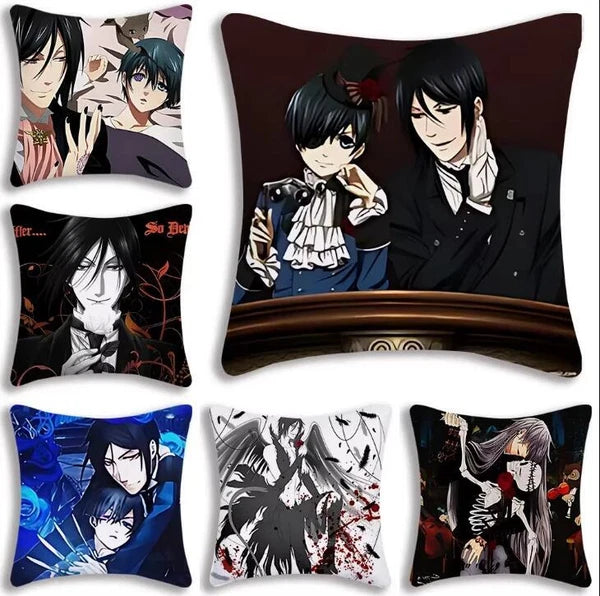 Cartoon Anime Manga Butler Pillow Covers Sofa Decor Home Printing Cushion Cover