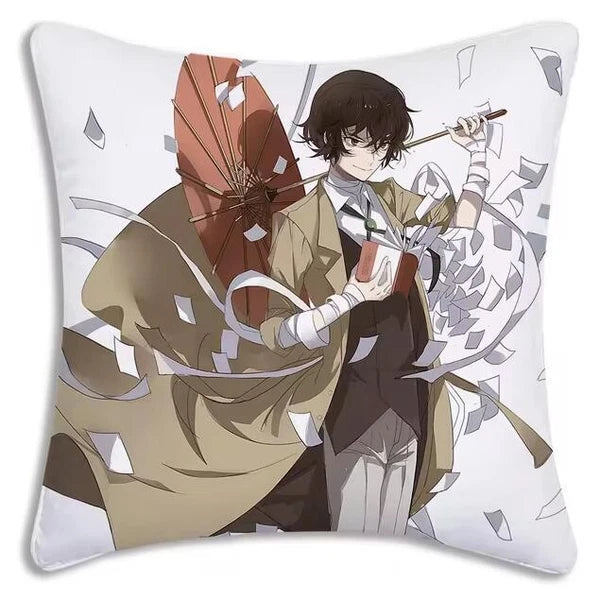 Bungou Stray Dogs Pillow Covers Sofa Decorative Home Printing Cute Cushion Cover