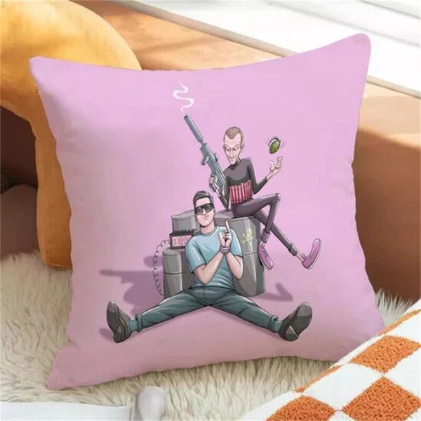 Band Throw Pillow Covers for Bed Cushion Cover Decor Pillowcases Sofa Cushions