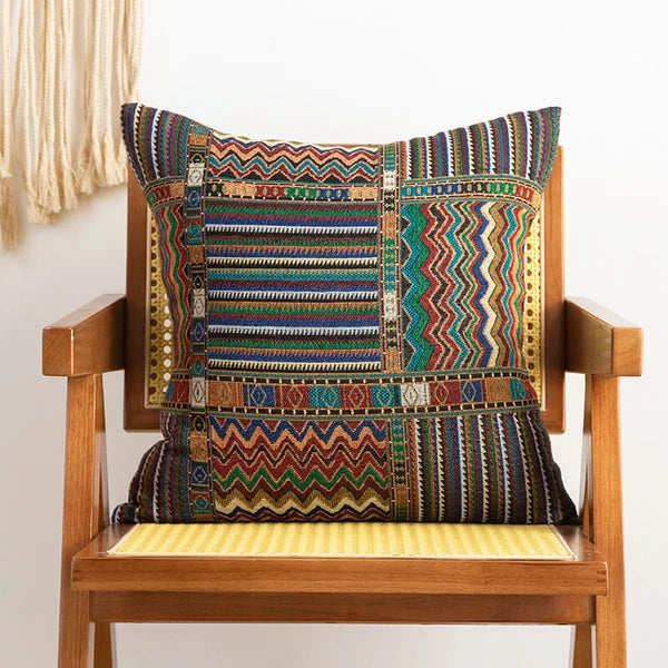 24 x 24in Cotton Linen Blend Home Throw Pillow Cover Case Sofa Bed Cushion Cover