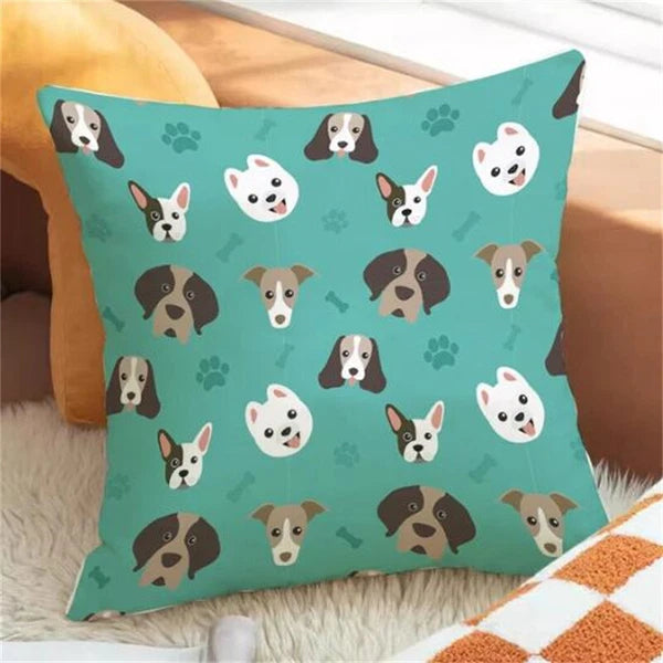 Cartoon Dog Pillowcases for Pillows Cushion Cover Pillowcase Car Sofa Fall Decor