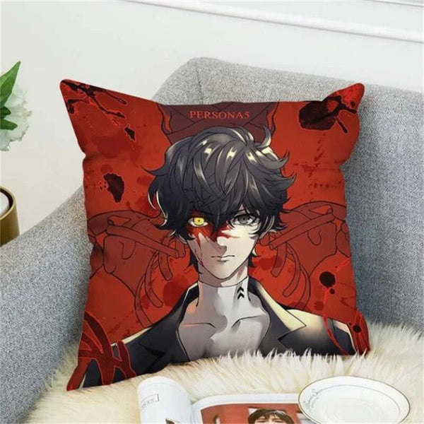 Anime Cartoon Persona 5 Print Cushion Cover Sofa Home Decor Pillowcase