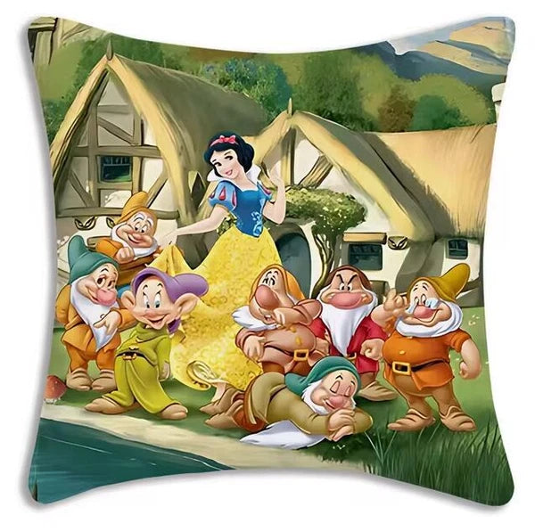 Anime princess Pillow Cover Sofa Decor Home Print Short Plush Cute Cushion Cover