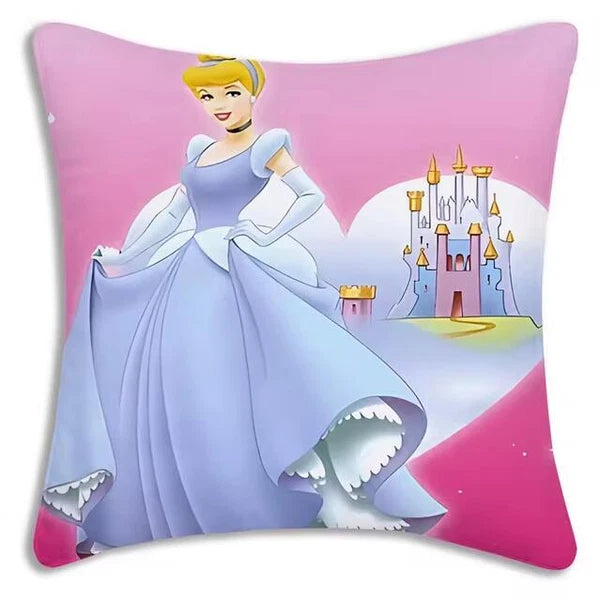 Cartoon Cinderella Pillow Cover Sofa Decorative Home Printing Cute Cushion Cover