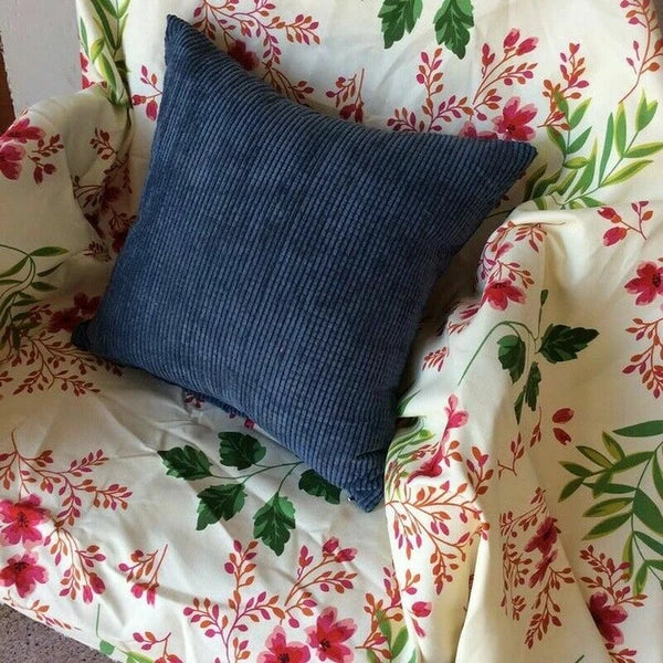 2X Large Plain Corduroy Cushion Covers Durable Fabric Pillow Cases Sofa Bed New