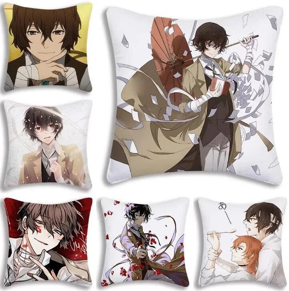 Bungou Stray Dogs Pillow Covers Sofa Decorative Home Printing Cute Cushion Cover