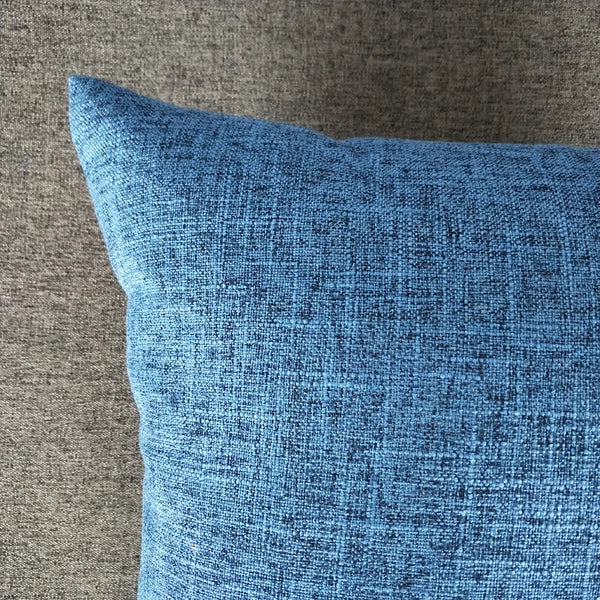 1PC Pillowcase Cushion Cover Throw Waist Pillow Case Cotton Linen Sofa Couch Bed