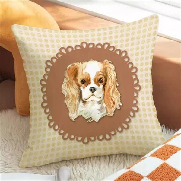 Cartoon Dog Pillowcases for Cushion Cover Car Decoration Sofa Cushion Fall Decor