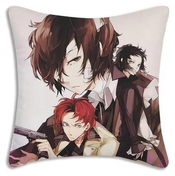 Bungou Stray Dogs Pillow Covers Sofa Decorative Home Printing Cute Cushion Cover