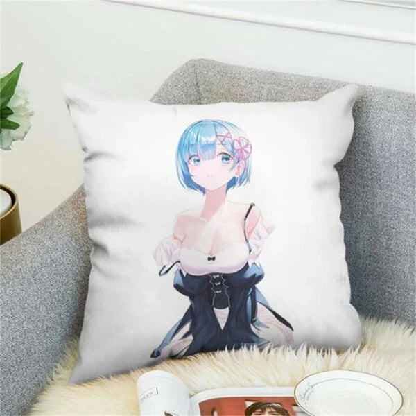 Anime REM Decorative Pillows Covers Cushion Cover Pillowcase Home Decor Sofa