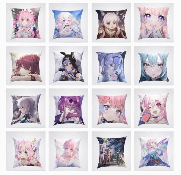 Anime Honkai Star Rail Pillowcase Print Cushion Cover Sofa Home Decor