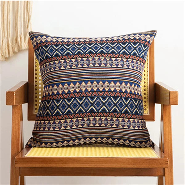 24 x 24in Cotton Linen Blend Home Throw Pillow Cover Case Sofa Bed Cushion Cover