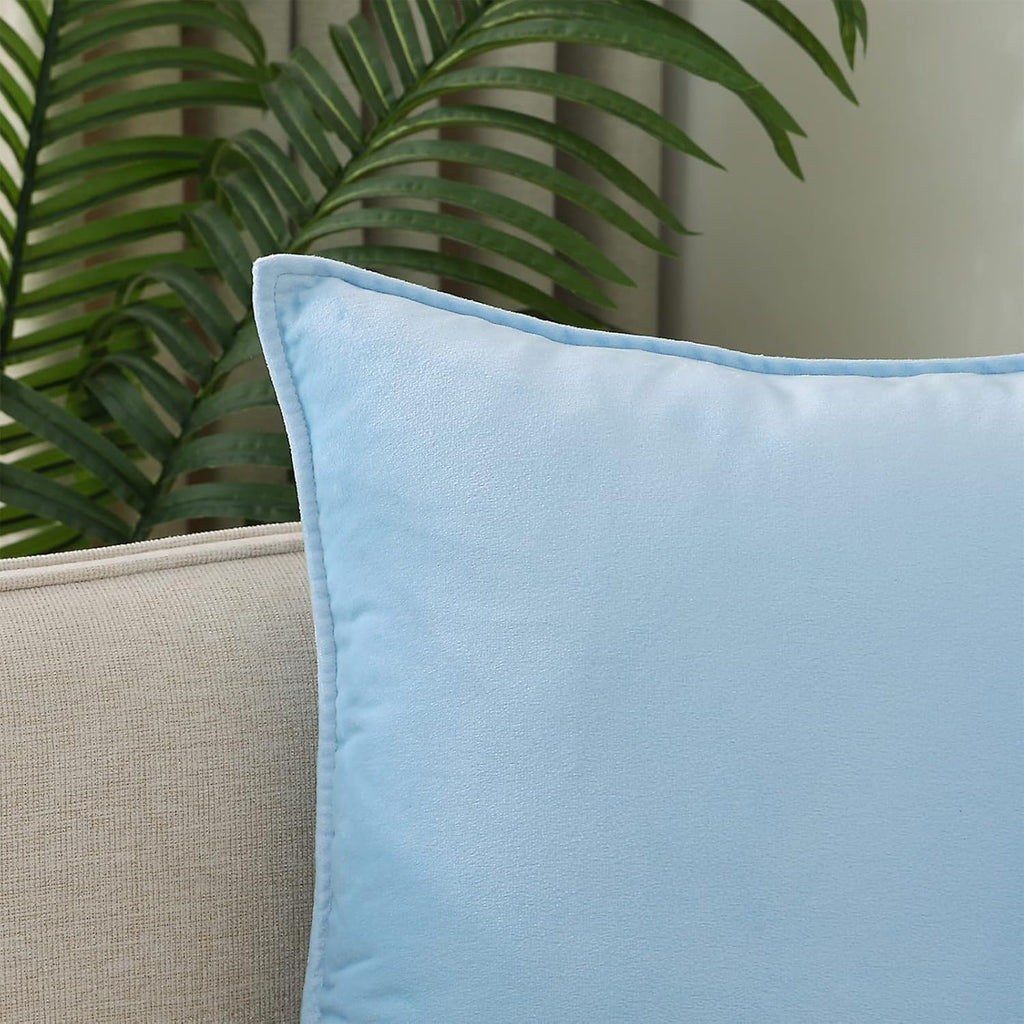 Throw Pillow Covers Pack of 2 Soft Decorative Square Cushion Covers for Couch