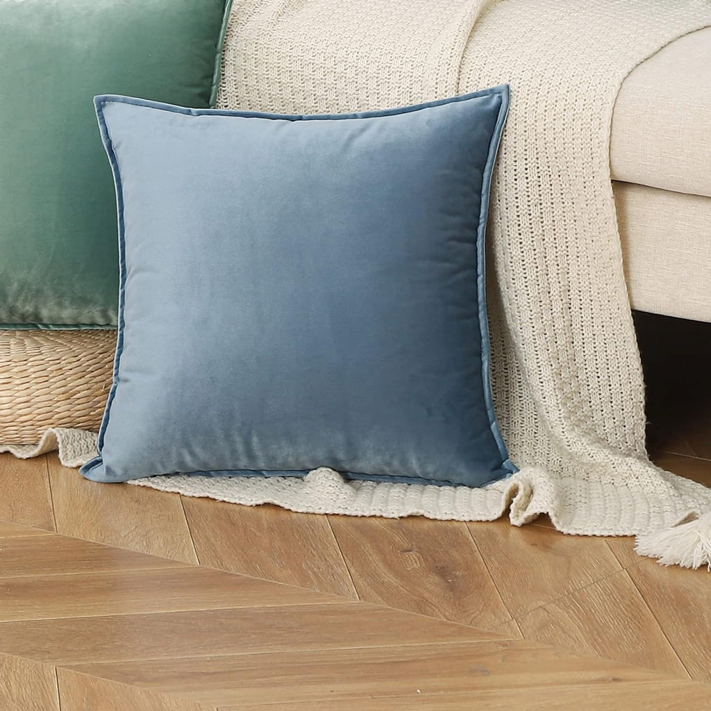 Throw Pillow Covers Pack of 2 Soft Decorative Square Cushion Covers for Couch