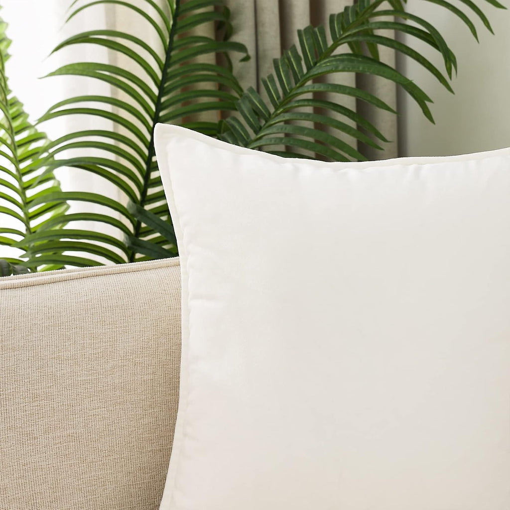 Throw Pillow Covers Pack of 2 Soft Decorative Square Cushion Covers for Couch
