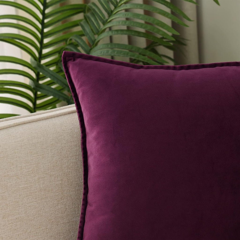 Throw Pillow Covers Pack of 2 Soft Decorative Square Cushion Covers for Couch