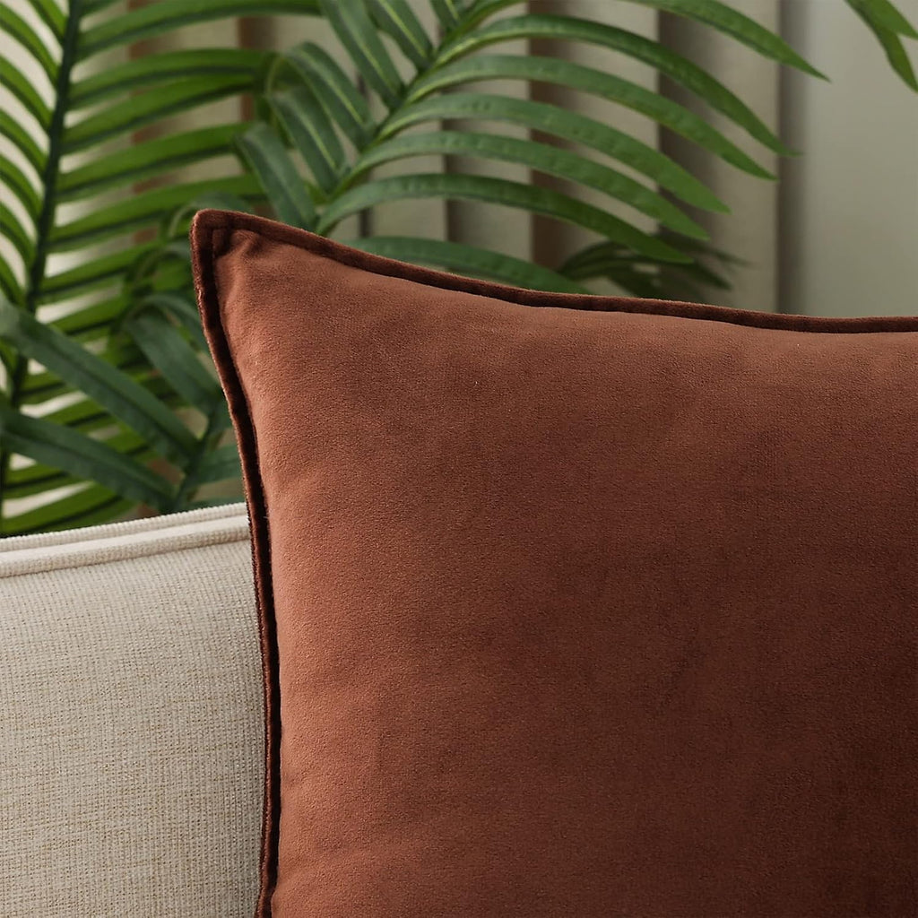 Throw Pillow Covers Pack of 2 Soft Decorative Square Cushion Covers for Couch