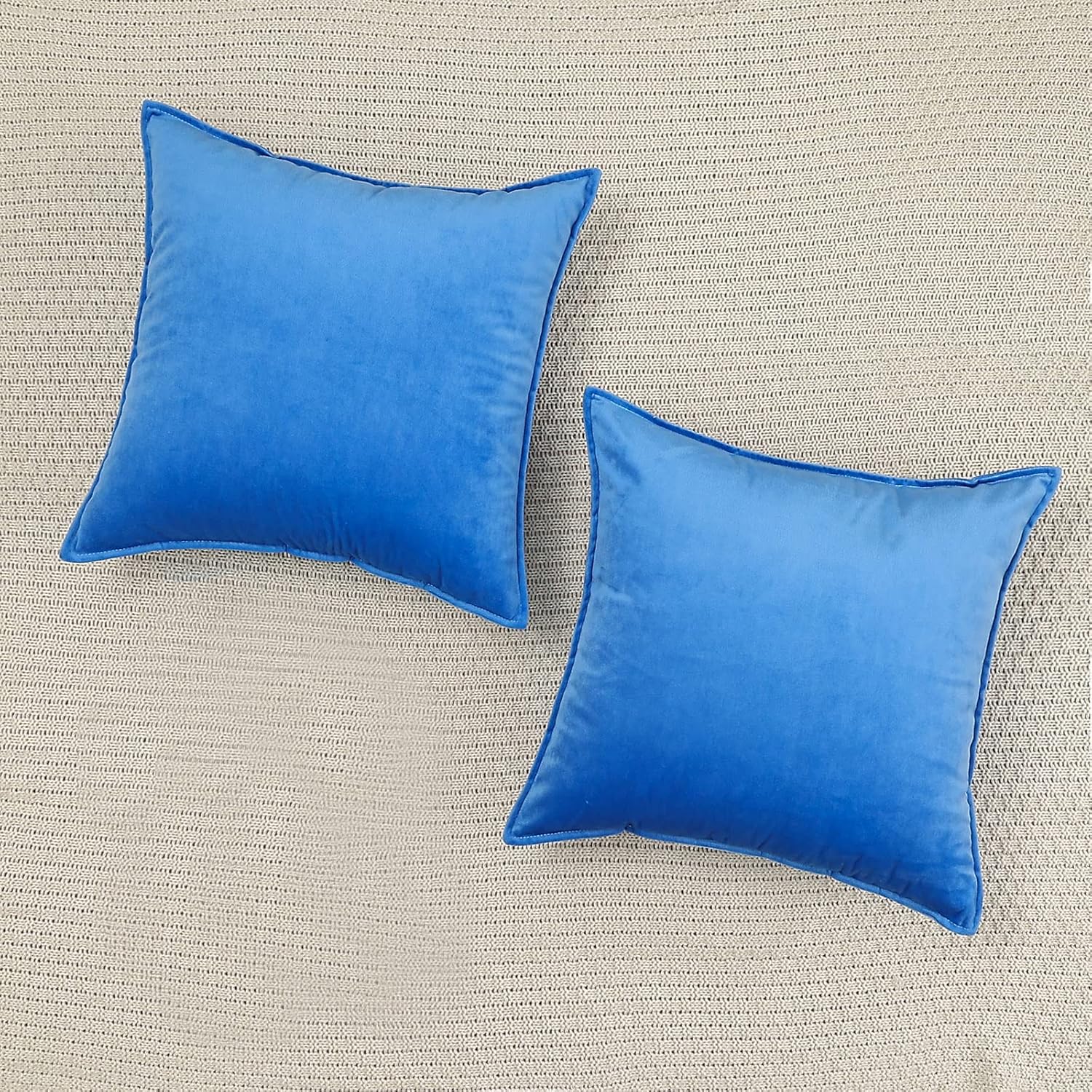 Throw Pillow Covers Pack of 2 Soft Decorative Square Cushion Covers for Couch