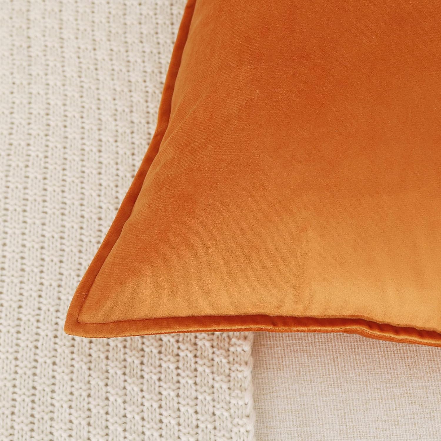 Throw Pillow Covers Pack of 2 Soft Decorative Square Cushion Covers for Couch