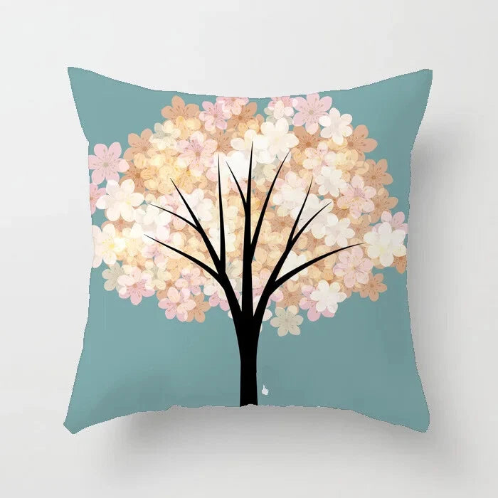 Cactus Succulent Plants Pillowcase Decor Sofa Cushion Case Bed Pillow Cover