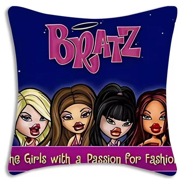 Bratz Doll Pillow Cover Cartoon Sofa Decorative Home Printing Cute Cushion Cover