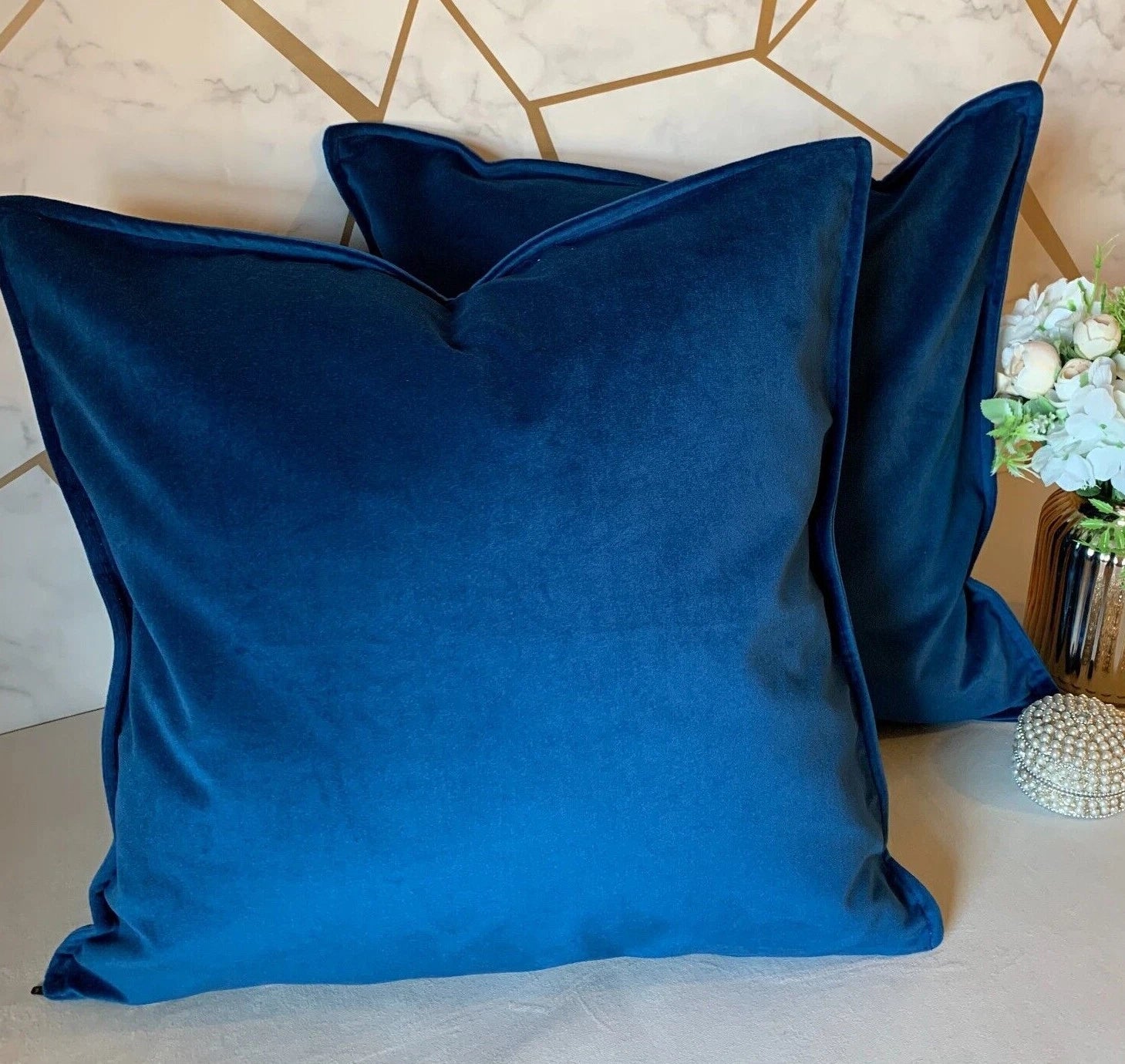 Plush velvet cushion covers pillow case  for sofa bed chair home and Hotel decor