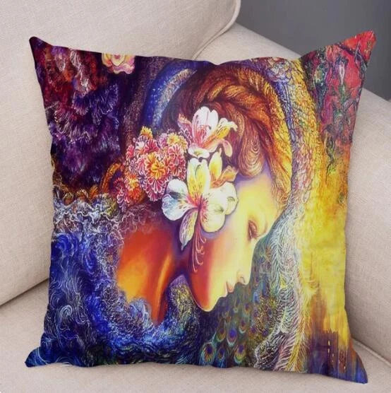Cartoon Forest Elf Cushion Cover Decor Pillow Case for Sofa Car Room Pillowcase