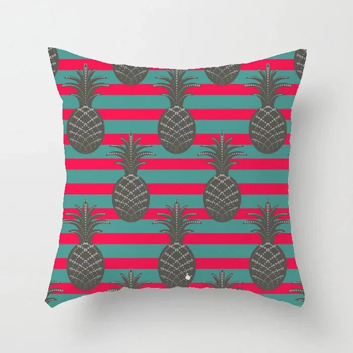 Cactus Succulent Plants Pillowcase Decor Sofa Cushion Case Bed Pillow Cover