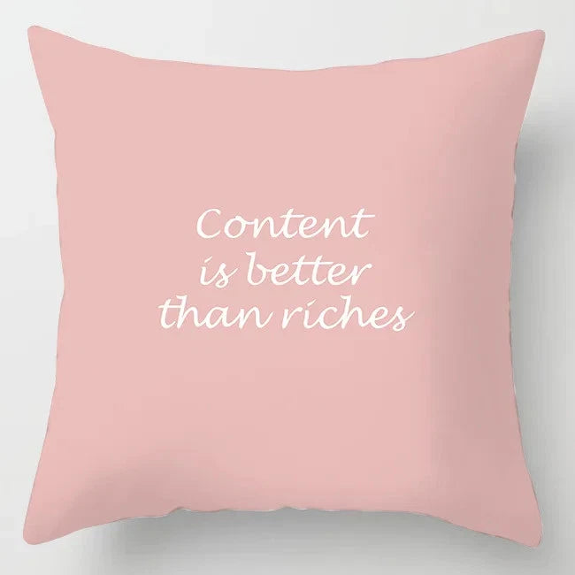 Pink Feather Pillowcase Decorative Sofa Cushion Case Bed Pillow Cover Home Decor